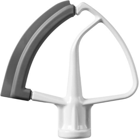 KitchenAid 5KFE5T Flexible Edge Mixer (Optional Accessory for KitchenAid Stand Mixers), White，4-4.5 quarts