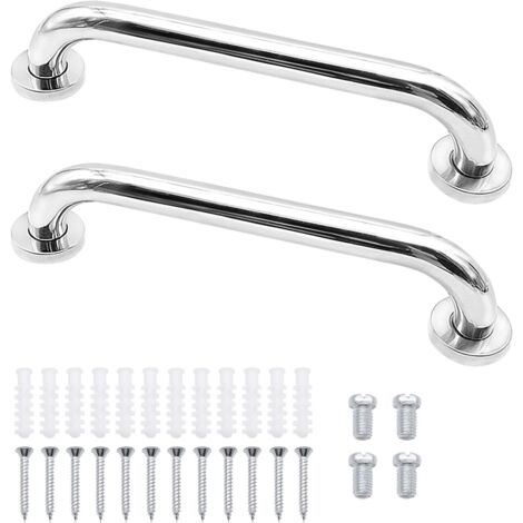 2 Pack Grab Bars for Bathtubs and Showers, Anti Slip Shower Grab Bars Stainless Steel Handle Wall Mounted Safety Bars