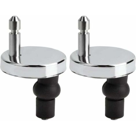 2-piece toilet seat hinge, 55 mm, universal replacement/spare, suitable for all toilet seats, quick installation