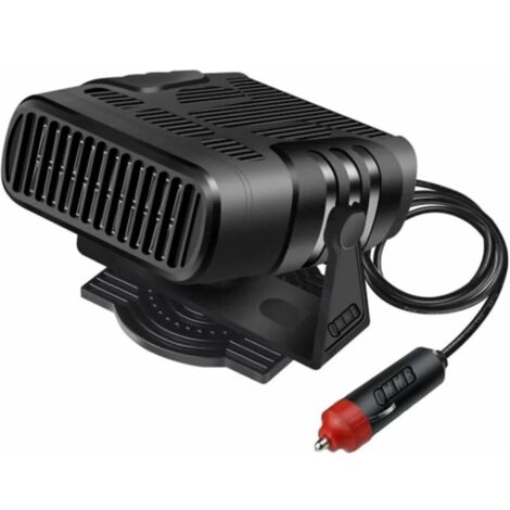 Portable Car Heater 12V 120W Fast Car Heater Defogger Plug in Low Noise Cigarette Lighter Defroster 360 Degree Rotation Heat Dissipation