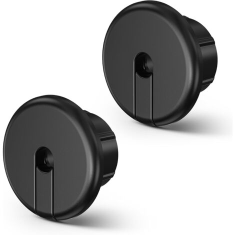 Dishy Starlink Ethernet Cable Wall Grommet 1" Wall Hole Starlink Ethernet Cable Grommet for Furniture Wire Holes (Black, 2 Pack) (1/5)