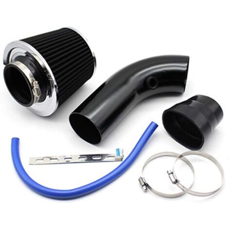 76mm 3"Universal Car Cold Air Intake Filter + Alumimum Induction Hose Kit