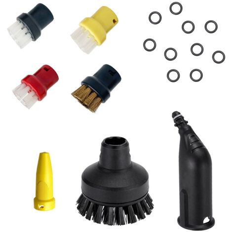 Steam Cleaner Accessories Compatible with Karcher, Round Brush, Large Round Brush Nozzle, Replacement Parts, Compatible with Karcher SC1 SC2 SC3 SC4 SC5 SC7 CTK10