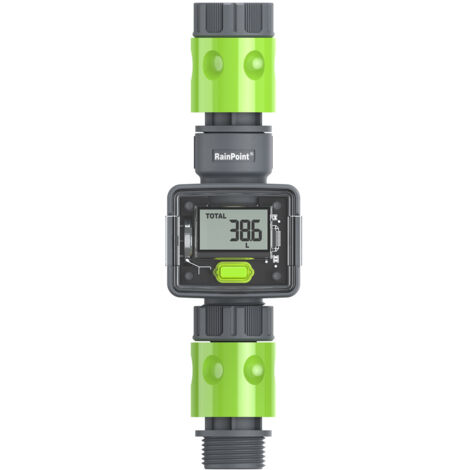 Rainpoint IPX6 Digital water flow meter, exterior watering pipes, water flow, 3/4 "BSP threading, quick connection (1/5)