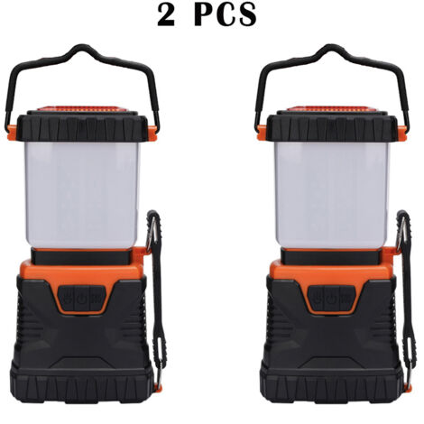 2 Pack Orange LED Camping Light, Powerful 1000LM Camping Light with Adjustable Brightness, Waterproof Camping Light for Camping, Camping, Fishing, Hiking, Caves