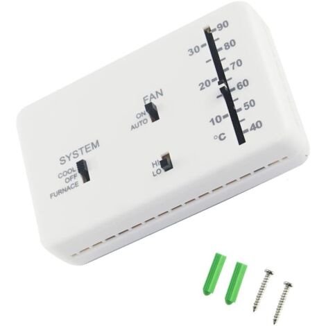 RV Thermostat, briidea RV Analog Thermostat (Cool/Heat Only), Replacement for Dometic 3106995.032, 12 VDC