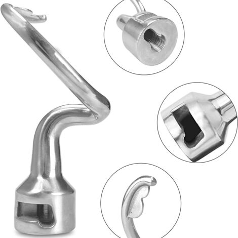 Dough Hook for Kitchenaid Mixer - Bread Hook - K45DH Dough Hook - Stainless Steel - Durability - Uncoated - Easy to Clean