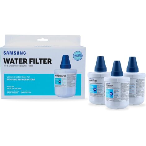 Compatible with Samsung Refrigerator Water and Ice Filters, Carbon Block Filtration for Clean, Clear Drinking Water, DA29-00003G, 3 Pack