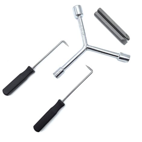 Washing Machine Disassembly Kit, 5 Inner and Outer Tub Spring Extension Tools - Spring Clips - Removal Wrench - Maintenance Tools (1/5)