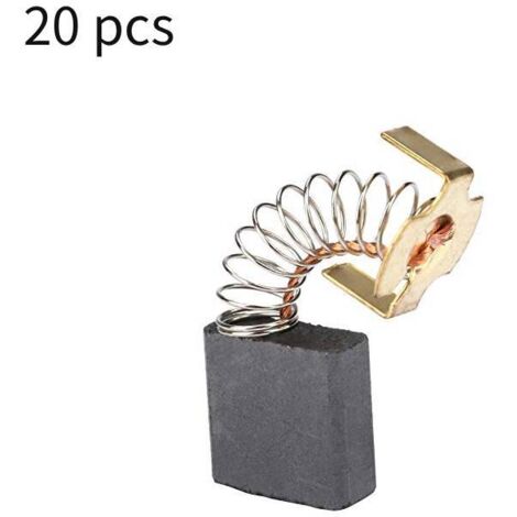 20Pcs Carbon Brush Replacement, Electric Motor Carbon Brushes 044 for Washing Machine (7 17 18mm) (1/5)
