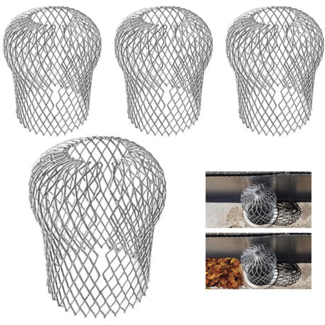 Pack of 4, Expandable Aluminum Gutter Filters to Prevent Blockage of Leaves and Debris (1/5)
