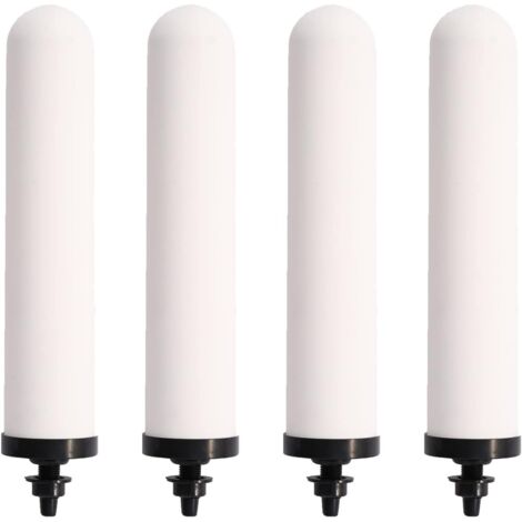 4 Pack, Ceramic Water Filter, Water Pre-Filter Replacement Water Filter for Home Bucket Filtration System Water Tank