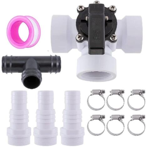 Three-Way Diverter Valve, Swimming Pool Fire Hydrant, Multi-Purpose Pool Pond Water Filling Faucet, Garden Lawn Irrigation Hose Adapter (1/5)