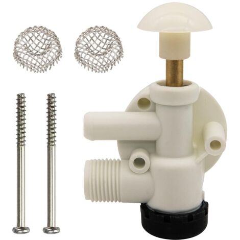 Water Valve Assembly 385314349 Fits Dometic Sealand Vacuflush Pedal Flush Toilet, RV Water Valve Assembly, RV Toilet Water Valve Assembly Replacement for Dometic 385314349 (1/5)