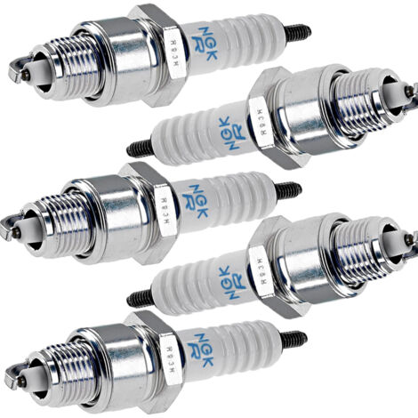 CR7HSA, 5 Pack, NGK Spark Plug, NGK Spark Plug for Motorcycle, Curved Beam Spark Plug for Car Scooter (1/4)