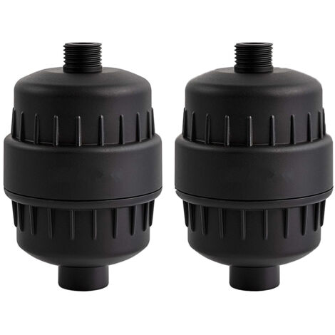 15 Stage Shower Water Filter - Shower Head Filter, Removes Chlorine, Heavy Metals and Other Sediments, Vitamin C Water Softener Reduces Itchy Dry Skin, SP-50090-N (Black)