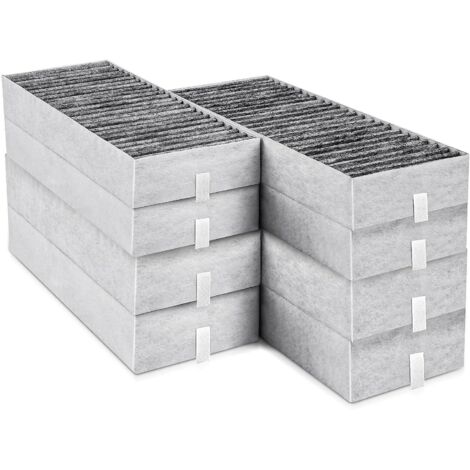 Pack of 8 activated carbon filters for extractor hoods Bosch HEZ9VRCR0 17004805 / Siemens HZ9VRCR0 17004796 / Neff Z821VR0 17004806 / Gaggenau CA282111 / Constructa CZ9VRCR0, Accessories for clean air