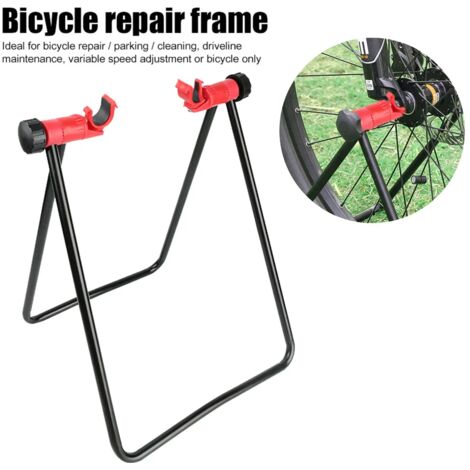Portable Folding Bicycle Vertical Triangle Display Stand, Road Bike Mountain Bike Maintenance Accessories (1/4)
