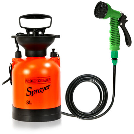 5L Outdoor Camping Shower Portable Bath Multi-function Sprayer Travel Watering Car Wash Small Sprayer，181842cm (1/3)