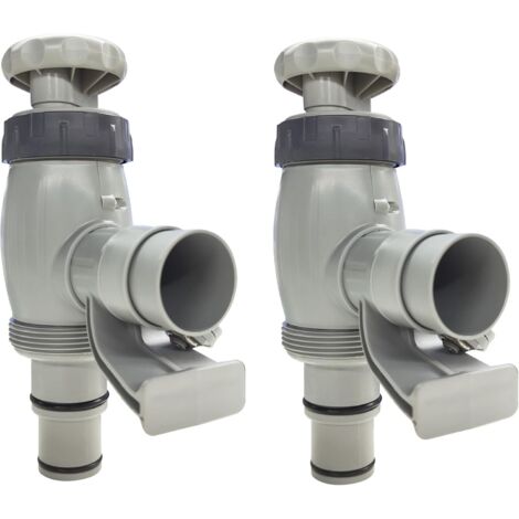 Pieces Piston Pool Valve for Above Ground Pools, Swimming Pool Replacement Parts with On/Off Valve, Pool Accessories for Intex Pool Hose Adapter and Pool Hose Holder