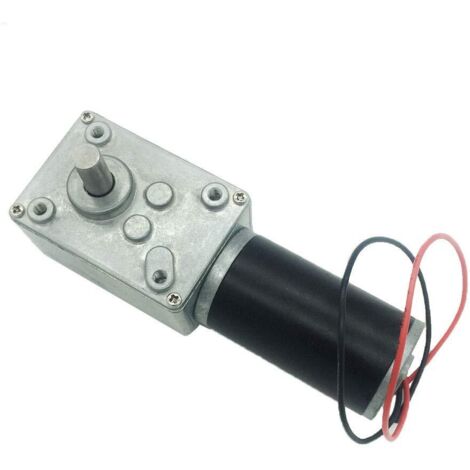 12V 12RPM DC Worm Motor, 70kg/cm, Mini Turbine Inverter with High Torque and Self-Locking Function for Robots, Turntables, Door Locks, and Curtains (12V 12RPM) (1/5)