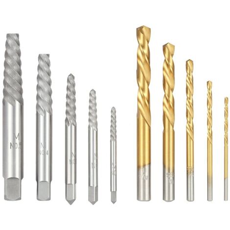 10 Piece Bolt Extractor and Drill Bit Set Bolt Extractor and Drill Bit Set