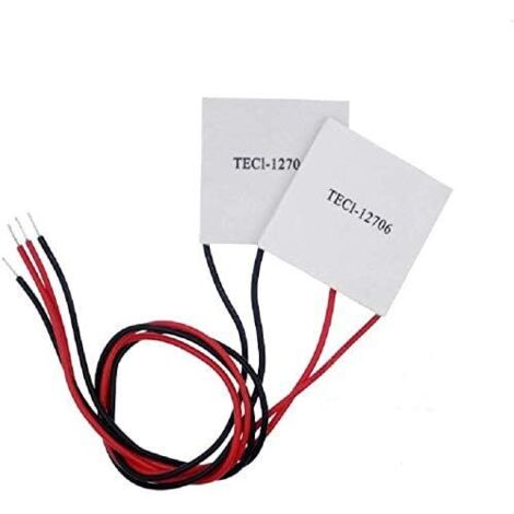 2Pcs TEC1-12706 Thermoelectric Refrigeration Plate Peltier Effect Cooler 40x40MM (1/4)