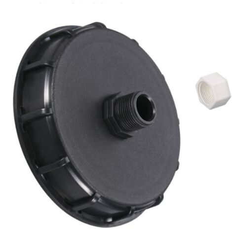 IBC Adapter Cap, 1" Male Thread, IBC Tank Fitting, IBC Tank Tap Adapter/1 Hole