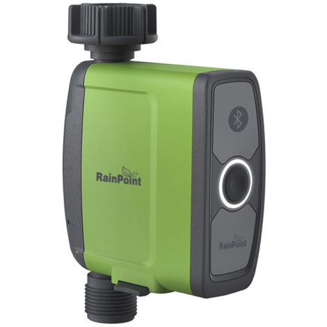 RAINPOINT - Smart Irrigation System Valve - App Controlled via Bluetooth Connection - Can be Connected to 3/4'' Garden Hose, No HUB Required