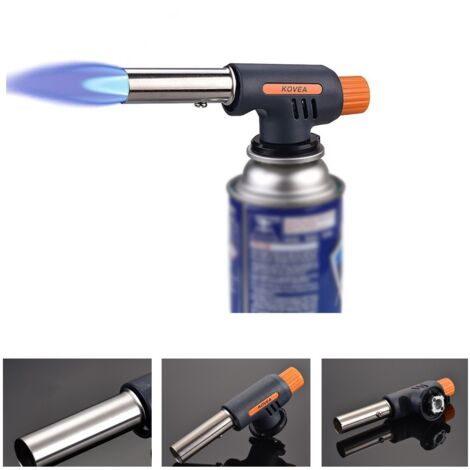 Metal Inflatable Spray Gun Lighter Culinary Welding Lighter for Outdoor Kitchen Cooking BBQ Baking, Maximum Firepower 1300℃