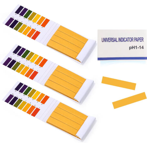 pH Strip, 240 pH Value Test Strips, Measuring Range 1-14, Litmus Test Paper for Aquariums Saliva Water Soil Test (3x Pack of 80)