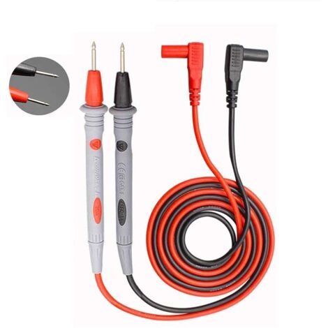 Pair Multimeter Probes Cable 1M, 1000V / 20A /CAT III/IV Multimeter Test Tip,Multimeter test cable, multimeter probe, multimeter test cable, soft silicone electrical test kit