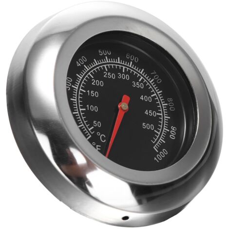 Stainless Steel Oven Thermometer with Lid for Gas Grill 100–500 °C/100–1000 °F