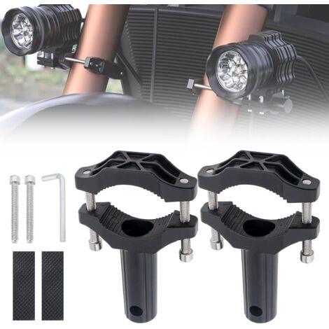 Pcs Front Fork Lamp Mounting Brackets, Motorcycle Round Support Tube, Motorcycle Extension Tube Mounting Clamp (1/5)