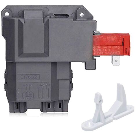 131763202 131763256 Door Lock Switch with Door Closer for Frigidaire Electrolux Kenmore Crosley GE 13176332 131763200 131763200 131763255 131263255 9400 (1/5)