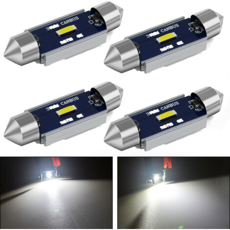 36mm, Pack of 4, Car Roof Bulbs RV LED bulbs, car ceiling lights, energy-saving, bright, durable, suitable for truck, RV, etc. ceiling lights. (1/4)