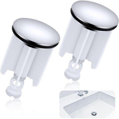 Universal 40mm Bathroom Sink Drain Plug, Height Adjustable Sink Drain