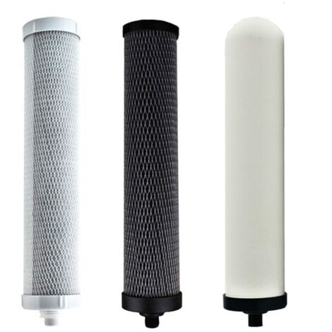 3-Piece Desktop Air Purifier Filter Set, Activated Carbon Filter and Ceramic Filter for 3-Stage Filter/Purifier Parts