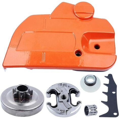 Side Cover for Brake and Clutch Chain for Hus-Husqvarna 445 450 Chainsaw Spare Parts (1/5)