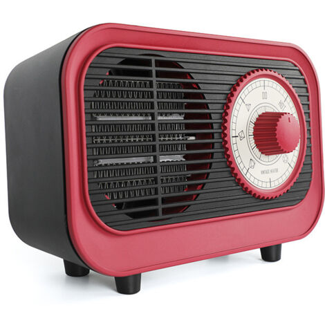 Fan Heater, Portable Retro Room Heater, Winter Room 1 Electric Fan, 1 User Manual (Red) (1/4)