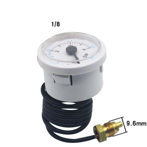0-4b pressure gauge - Capillary length 64 cm Boiler water pressure gauge