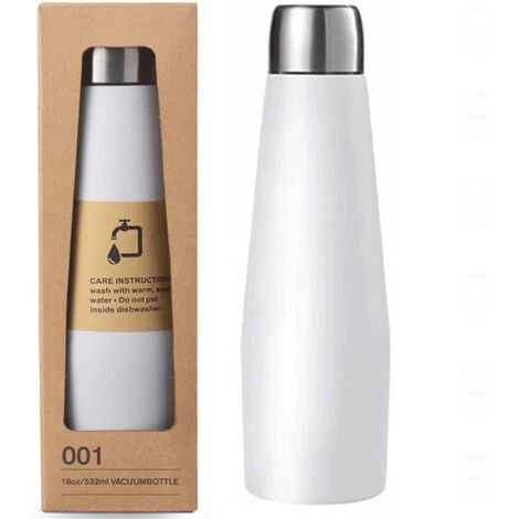 500ml Stainless Steel Insulated Bottle, 12 Hours Hot and 24 Hours Cold, Small Insulated Bottle, BPA Free, Double Walled, Suitable for Soft Drinks, Travel, 100% Leak Proof for Sports. (1/5)