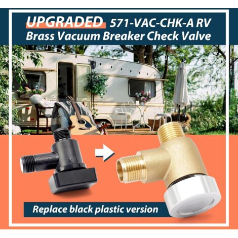 Brass RV Check Valve, 571-VAC-CHK-A, RV Trailer Check Valve, for B&B ...