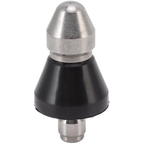 High Pressure Sewer Pipe Cleaning Nozzle, G1/4 Stainless Steel Pipe Unclogging Nozzle, Sewer Pipe Dredging and Cleaning Tools, 1 Front Jet and 6 Rear Jets (1/5)