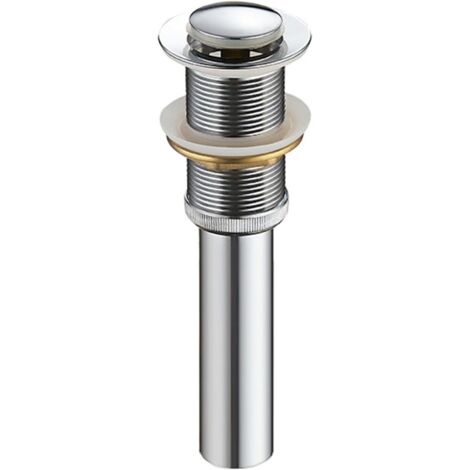 Brass sink drain without overflow Bouncing drain For sinks, chrome (1/2)