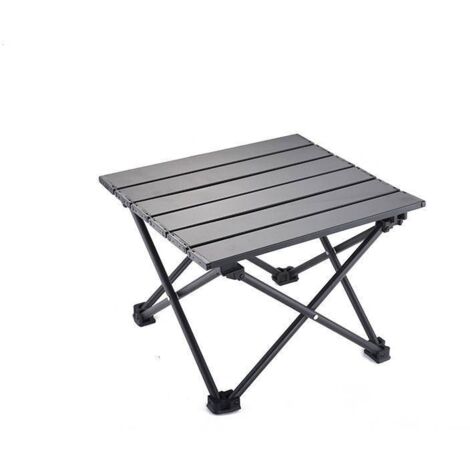 Aluminum Alloy Folding Camping Table, Ultralight Portable Table with Carry Bag, Ideal for Outdoor Camping, Picnics, Hiking and Fishing (40 x 35 x 28 cm)