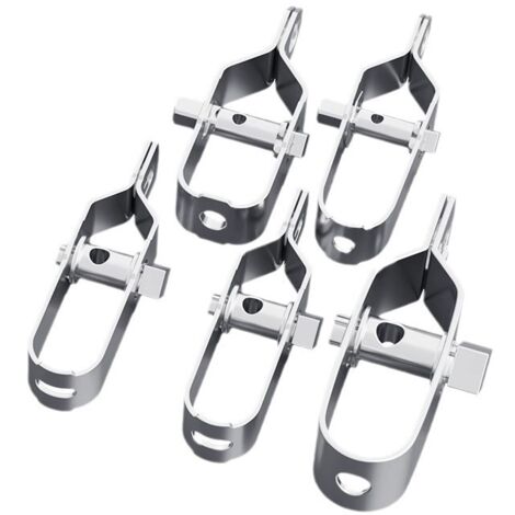 Set of 5 galvanized steel turnbuckles for fence wire or other materials 100 m (1/4)
