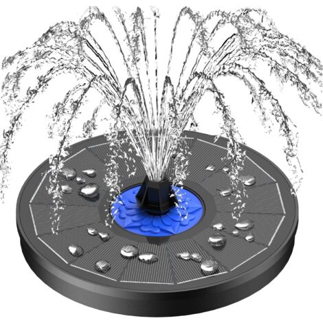 Upgraded Solar Fountain, 3.5W Solar Fountain for Bird Bath with Flowers, Outdoor Solar Fountain Pump with 7 in 1 Nozzle, 4 Mounting Pipes for Hummingbird, Garden, Pool, Pond and Aquarium (1/5)