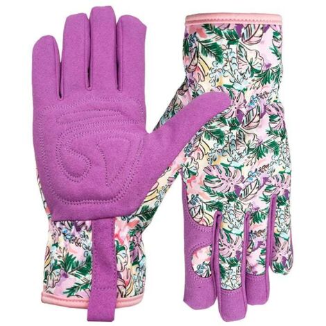 Women's gardening gloves, firm grip, breathable, puncture resistant, perfect for digging and planting. (1/4)