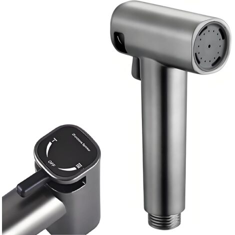 Adjustable handheld toilet shower head with two modes (stream/water jet) for personal hygiene and cleaning care (1/5)